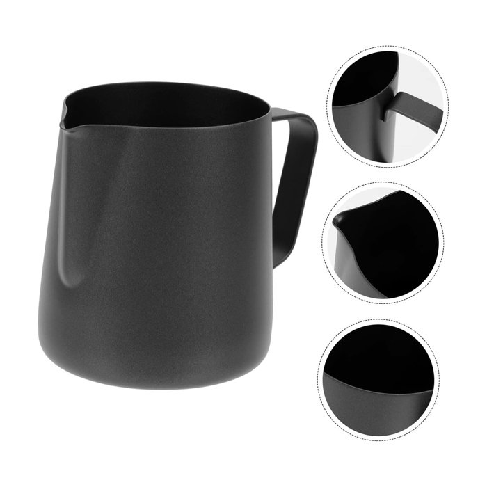 Inde Lechera Acero Inoxidable Black 350ml 7x9cm (18 Unidades)