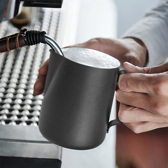 Inde Lechera Acero Inoxidable Black 350ml 7x9cm (18 Unidades)