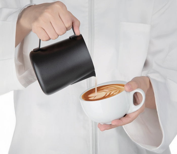 Inde Lechera Acero Inoxidable Black 350ml 7x9cm (18 Unidades)