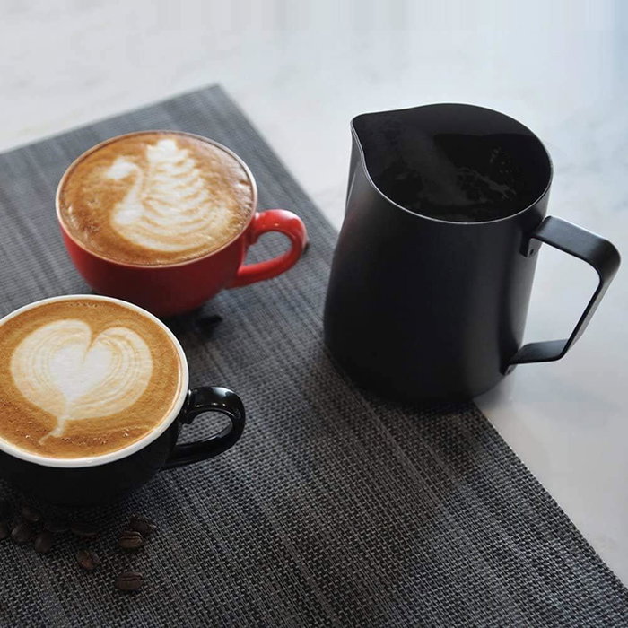 Inde Lechera Acero Inoxidable Black 350ml 7x9cm (18 Unidades)