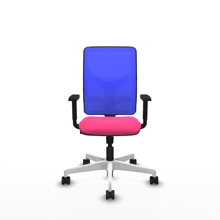 PIQUERAS Y CRESPO Silla de oficina Motilla con mecanismo Sincro, Azul y Rosa