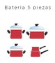Magefesa Batería 8 Piezas Praga Antiadherente 01107067