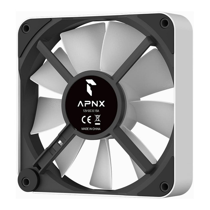 APNX FP2-120 PWM Lüfter, ARGB - 120mm, blanco