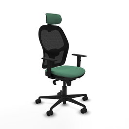 PIQUERAS Y CRESPO Silla de oficina Jorquera Verde esmeralda y Negro