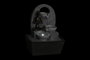 DKD Home Decor Fuente Indio Gris Negro 15 x 24 x 20 cm (2 Unidades)