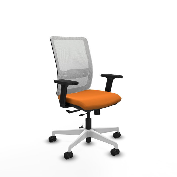 PIQUERAS Y CRESPO Silla de oficina Haches Naranja y Blanco PIQUERAS Y CRESPO Silla de oficina Haches Naranja y Blanco