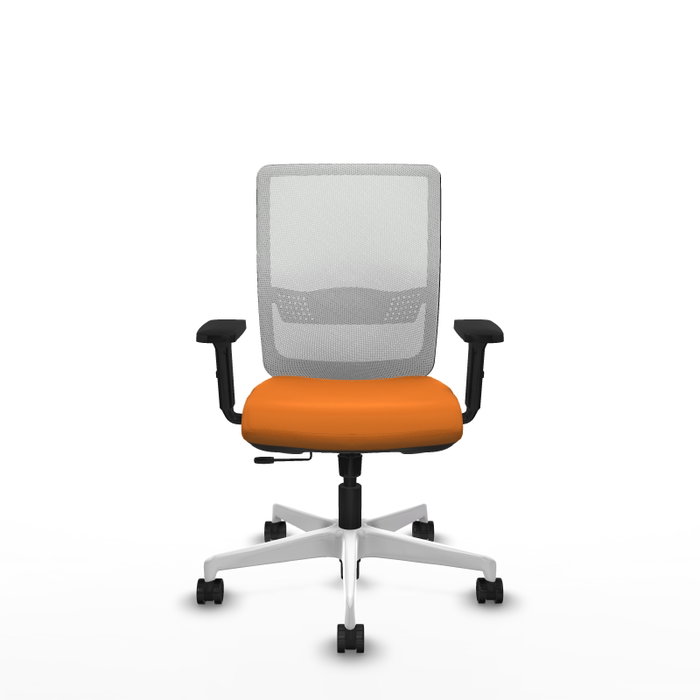 PIQUERAS Y CRESPO Silla de oficina Haches Naranja y Blanco PIQUERAS Y CRESPO Silla de oficina Haches Naranja y Blanco
