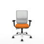 PIQUERAS Y CRESPO Silla de oficina Haches Naranja y Blanco