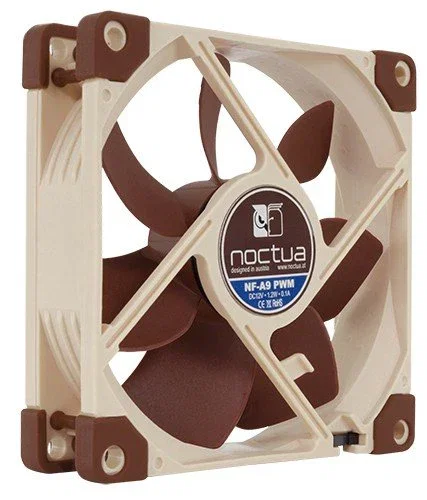 Noctua NF-A9 PWM Ventilador para Caja PC 92mm 2000 RPM 78.9 m³/h 22.8 dB Beige/Marrón - Alta Fiabilidad 150.000h MTBF