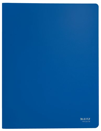 Leitz Carpeta de Polipropileno con 20 Fundas A4 Recycle Azul