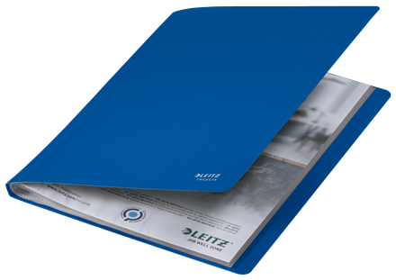 Leitz Carpeta Polipropileno con 20 Fundas A4 Recycle Azul 46760035