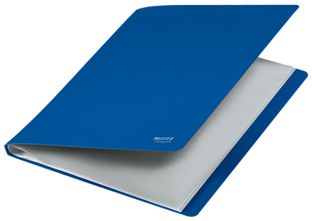 Leitz Carpeta Polipropileno con 20 Fundas A4 Recycle Azul 46760035