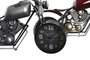 DKD Home Decor Reloj Sobremesa Vintage Gris Rojo Hierro 13.5 x 23 x 44 cm (2 Unidades)