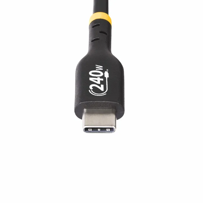 StarTech Cable de Carga USB-C USB2EPR2M - 240W Power Delivery PD 3.1 EPR, Certificado USB-IF, 5A, 2 metros, USB 2.0, Negro