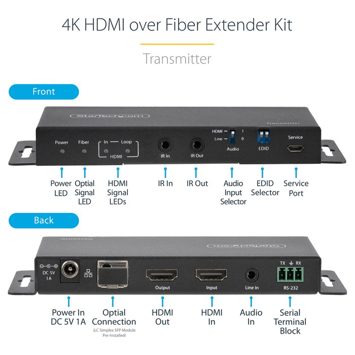 Startech Hub USB C Docking Station 6 en 1 con HDMI, Ethernet, PD - 2 Unidades Startech Hub USB C Docking Station 6 en 1 con HDMI, Ethernet, PD - 2 Unidades