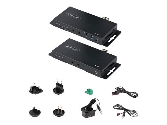 StarTech.com Extensor Kit HDMI 4K sobre Fibra - 4KHDEXEXT - Hasta 1 km - Alcance por Fibra Óptica, Transmisión 4K60, HDR, HDCP 2.2, Audio 7.1, RS-232, IR