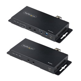 StarTech ST121HD20FXA2 - Kit Extensor HDMI sobre Fibra Óptica 4K 60Hz HDR10 HDCP 2.2 hasta 1km con Audio 7.1 y Conexión LC Monomodo/Multimodo