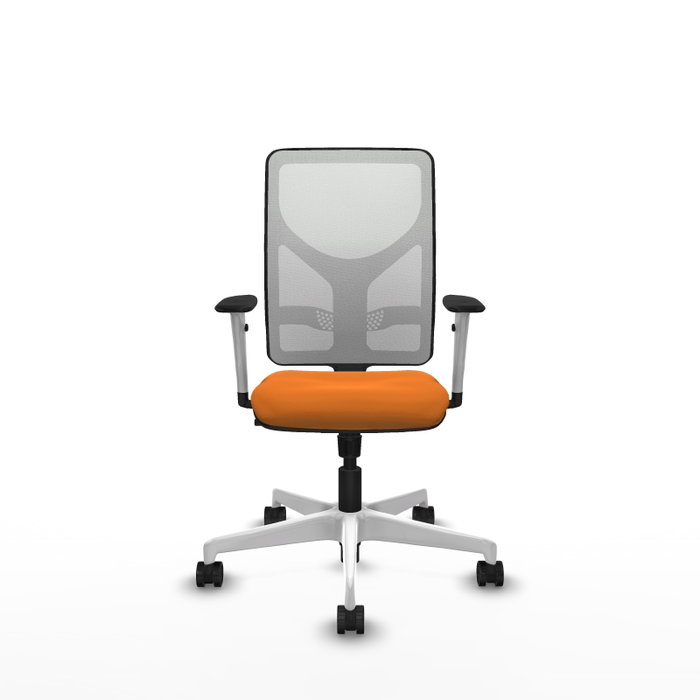 PIQUERAS Y CRESPO Silla de oficina Motilla Naranja y Blanco PIQUERAS Y CRESPO Silla de oficina Motilla Naranja y Blanco
