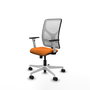 PIQUERAS Y CRESPO Silla de oficina Motilla Naranja y Blanco