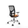 PIQUERAS Y CRESPO Silla de oficina Motilla Naranja y Blanco