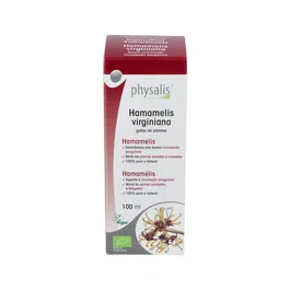 PHYSALIS Extracto de Hamamelis Bio 100 ml - Apoyo para la Circulación Sanguínea y Alivio de la Pesadez en las Piernas