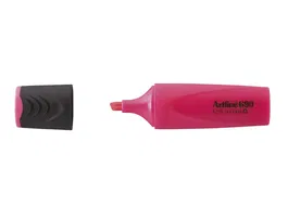 Artline Rotulador Fluorescente EK-690 Eco Green Punta Biselada 1-4 mm Rosa - Ideal para Resaltar Textos