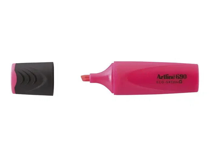Artline EK-690 Eco Green Rotulador Fluorescente Punta Biselada Rosa Artline EK-690 Eco Green Rotulador Fluorescente Punta Biselada Rosa