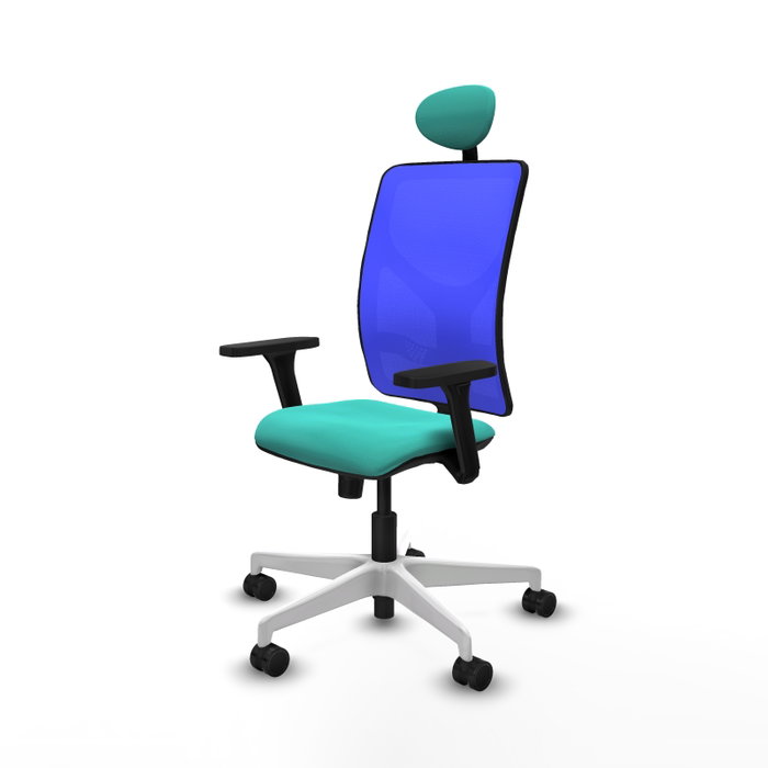 PIQUERAS Y CRESPO Silla de oficina Motilla con mecanismo Sincro, Turquesa y Azul PIQUERAS Y CRESPO Silla de oficina Motilla con mecanismo Sincro, Turquesa y Azul