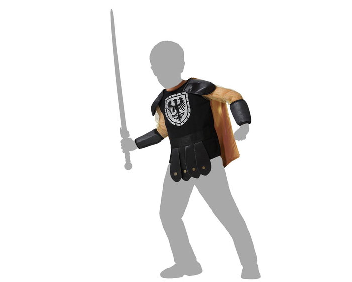 DisfracesExpress Disfraz Rey Medieval para Niño Negro 5-6 Años DisfracesExpress Disfraz Rey Medieval para Niño Negro 5-6 Años
