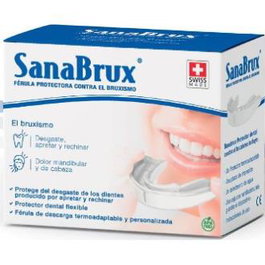 OSCIMED Férula Bruxismo 1Uds. Protectora Termoadaptable Dental para Mandíbula Superior con Accesorios