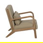 Sillón Natural-Beige Tejido-Madera 66 X 85 X 74 cm