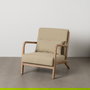 Sillón Natural-Beige Tejido-Madera 66 X 85 X 74 cm