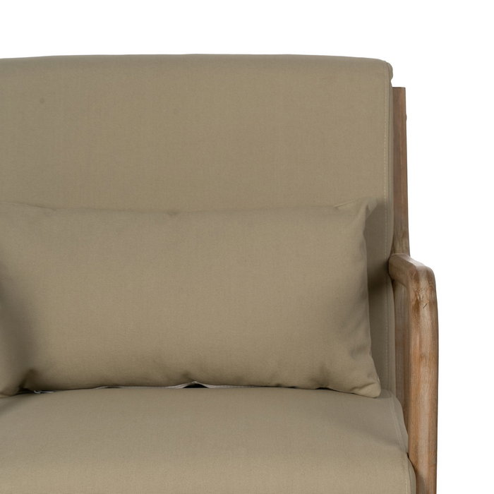 Sillón Natural-Beige Tejido-Madera 66 X 85 X 74 cm Sillón Natural-Beige Tejido-Madera 66 X 85 X 74 cm