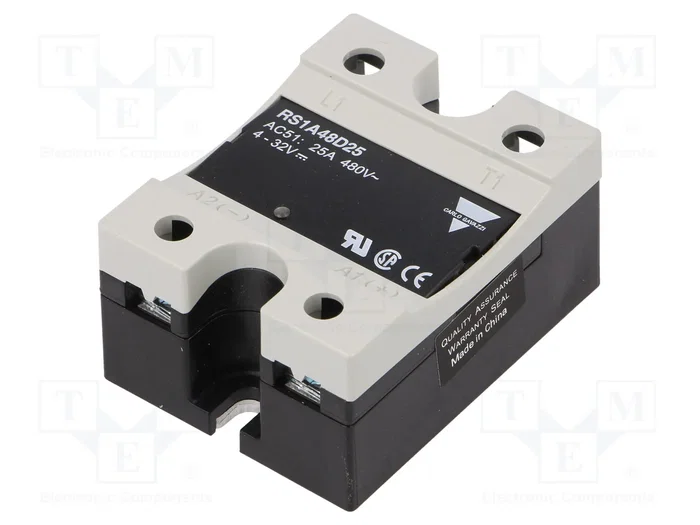 CARLO GAVAZZI RS1A48D25 Relé de semiconductor monofásico 25A 42÷530VAC CARLO GAVAZZI RS1A48D25 Relé de semiconductor monofásico 25A 42÷530VAC