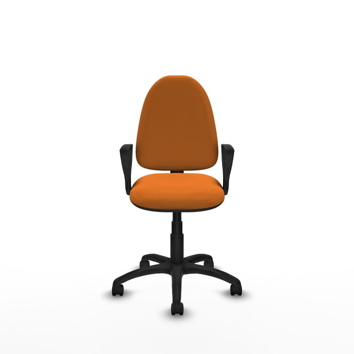 PIQUERAS Y CRESPO Silla de oficina Aýna Naranja con Similpiel