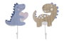 DKD Home Decor Perchero Dinosaurio MDF y Metal Surtido de 2
