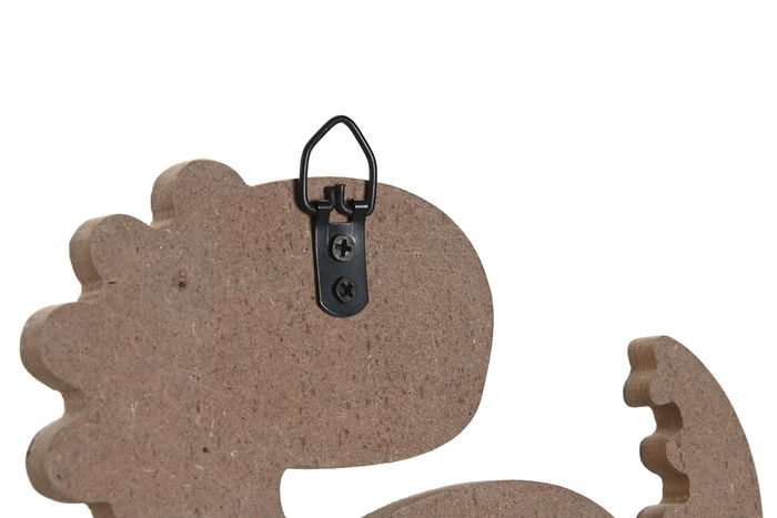 DKD Home Decor Perchero Kids Dino 23 Natural Azul 4.5 x 20 x 14 cm (6 Unidades)
