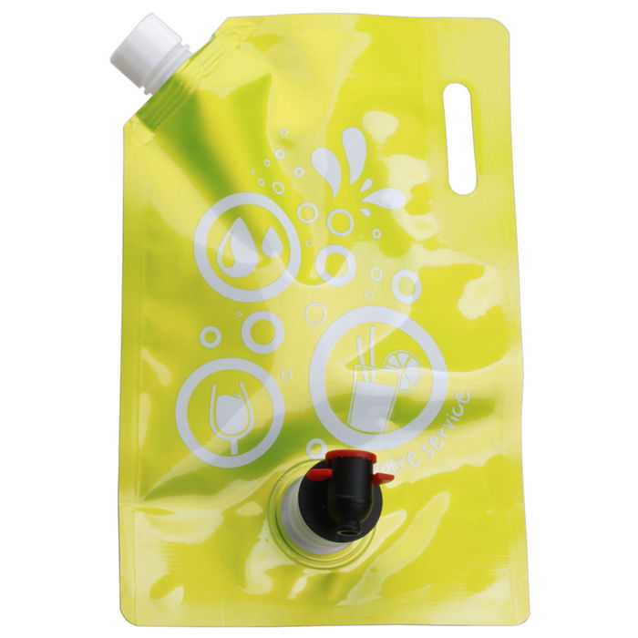 Take Away Dispensador Flexible 1,5 L Transportable y Reutilizable con Asa Colores Surtidos