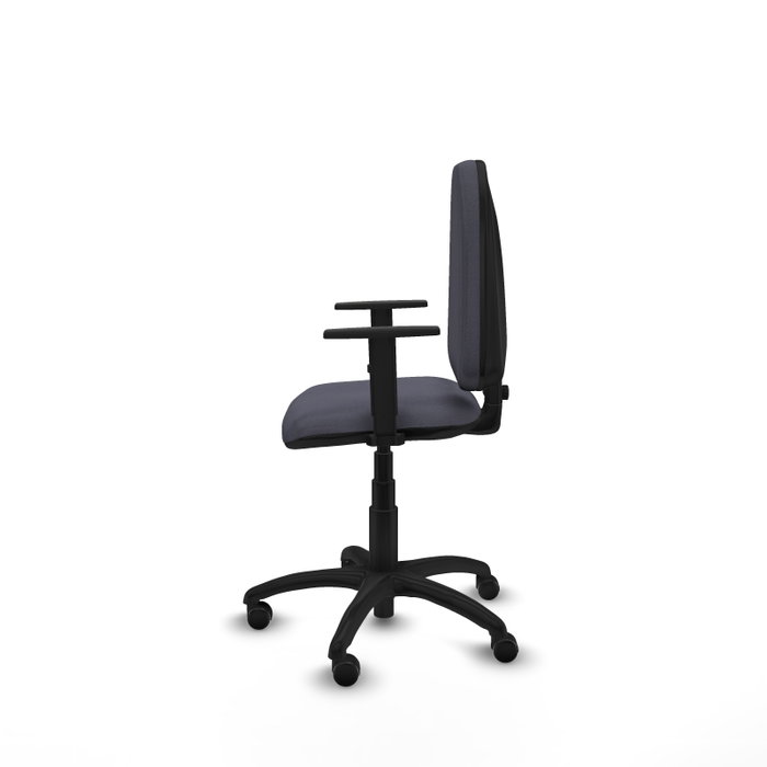 PIQUERAS Y CRESPO Silla de oficina Aýna con Brazos 1D y Ruedas de Parqué, Gris Oscuro PIQUERAS Y CRESPO Silla de oficina Aýna con Brazos 1D y Ruedas de Parqué, Gris Oscuro