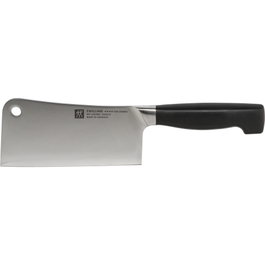 Zwilling FOUR STAR Cuchillo de cocina de 15 cm (Cleaver) de color plata/negro