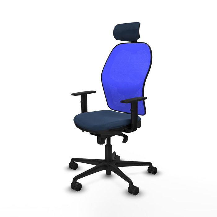 PIQUERAS Y CRESPO Silla de oficina Jorquera Azul Marino y Azul