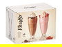 Vivalto Copa Batido de Vidrio, 300 ml, Transparente, Dimensiones 8.2x18.5x8.2 cm (Set de 48)