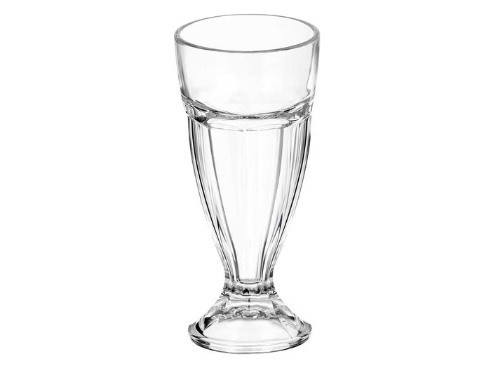 Vivalto Copa Batido de Vidrio, 300 ml, Transparente, Dimensiones 8.2x18.5x8.2 cm (Set de 48)