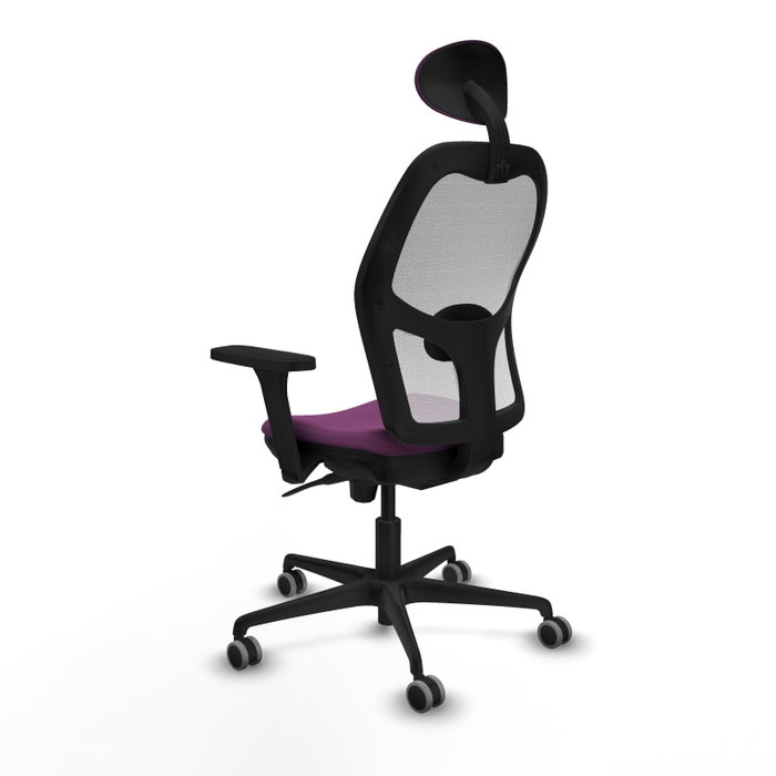 PIQUERAS Y CRESPO Silla de oficina Jorquera con mecanismo Sincro, Morado y Blanco PIQUERAS Y CRESPO Silla de oficina Jorquera con mecanismo Sincro, Morado y Blanco