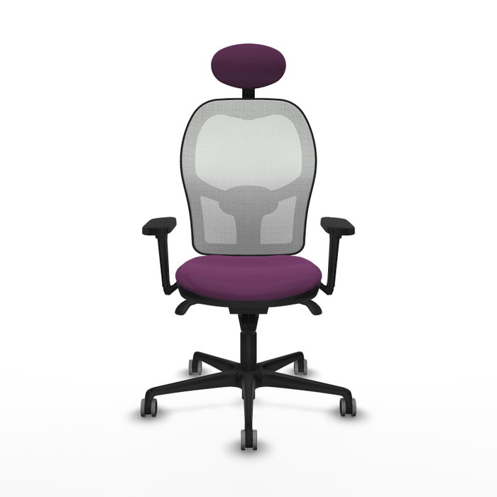 PIQUERAS Y CRESPO Silla de oficina Jorquera con mecanismo Sincro, Morado y Blanco PIQUERAS Y CRESPO Silla de oficina Jorquera con mecanismo Sincro, Morado y Blanco