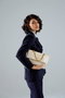 Vince Camuto Sorrento Bandolera Marfil Bolso de Hombro de Piel de Polivinilo
