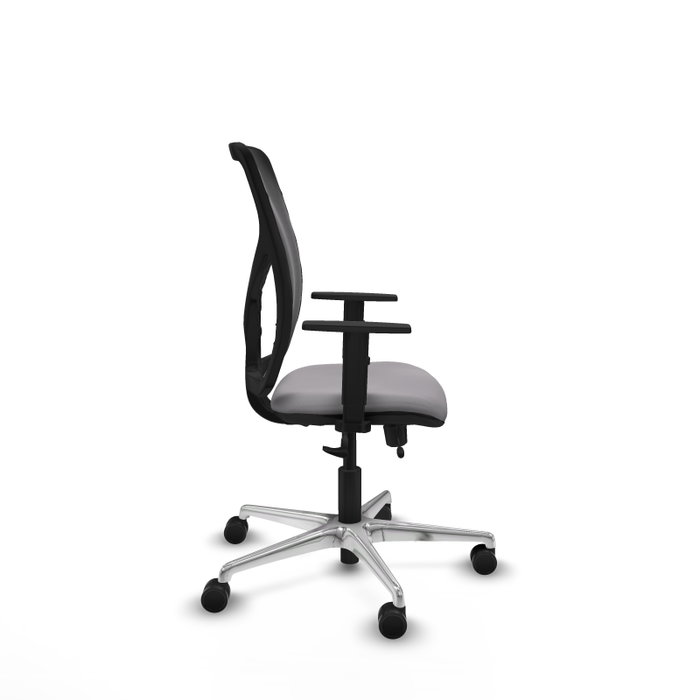 PIQUERAS Y CRESPO Silla de oficina Motilla Gris y Negro