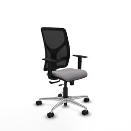 PIQUERAS Y CRESPO Silla de oficina Motilla Gris y Negro