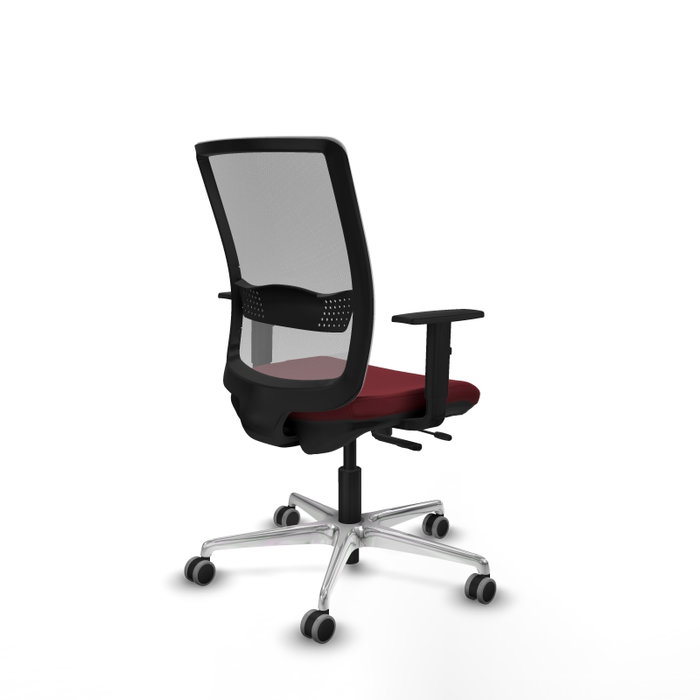 PIQUERAS Y CRESPO Silla de oficina Haches Granate y Gris PIQUERAS Y CRESPO Silla de oficina Haches Granate y Gris