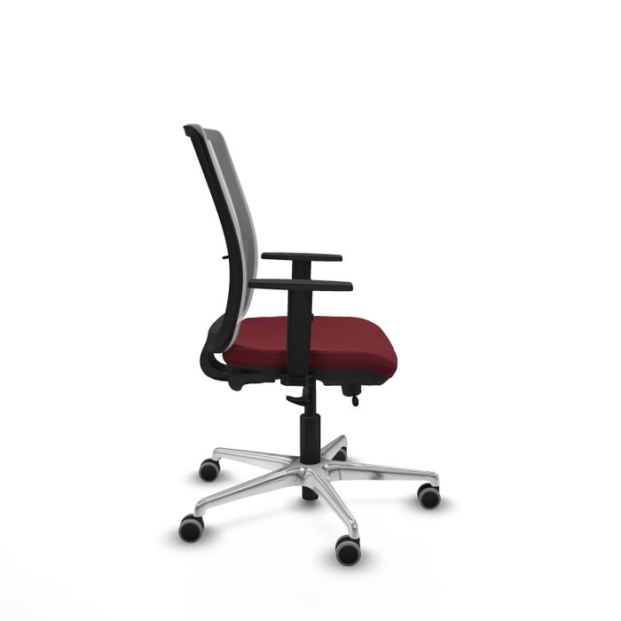 PIQUERAS Y CRESPO Silla de oficina Haches Granate y Gris PIQUERAS Y CRESPO Silla de oficina Haches Granate y Gris
